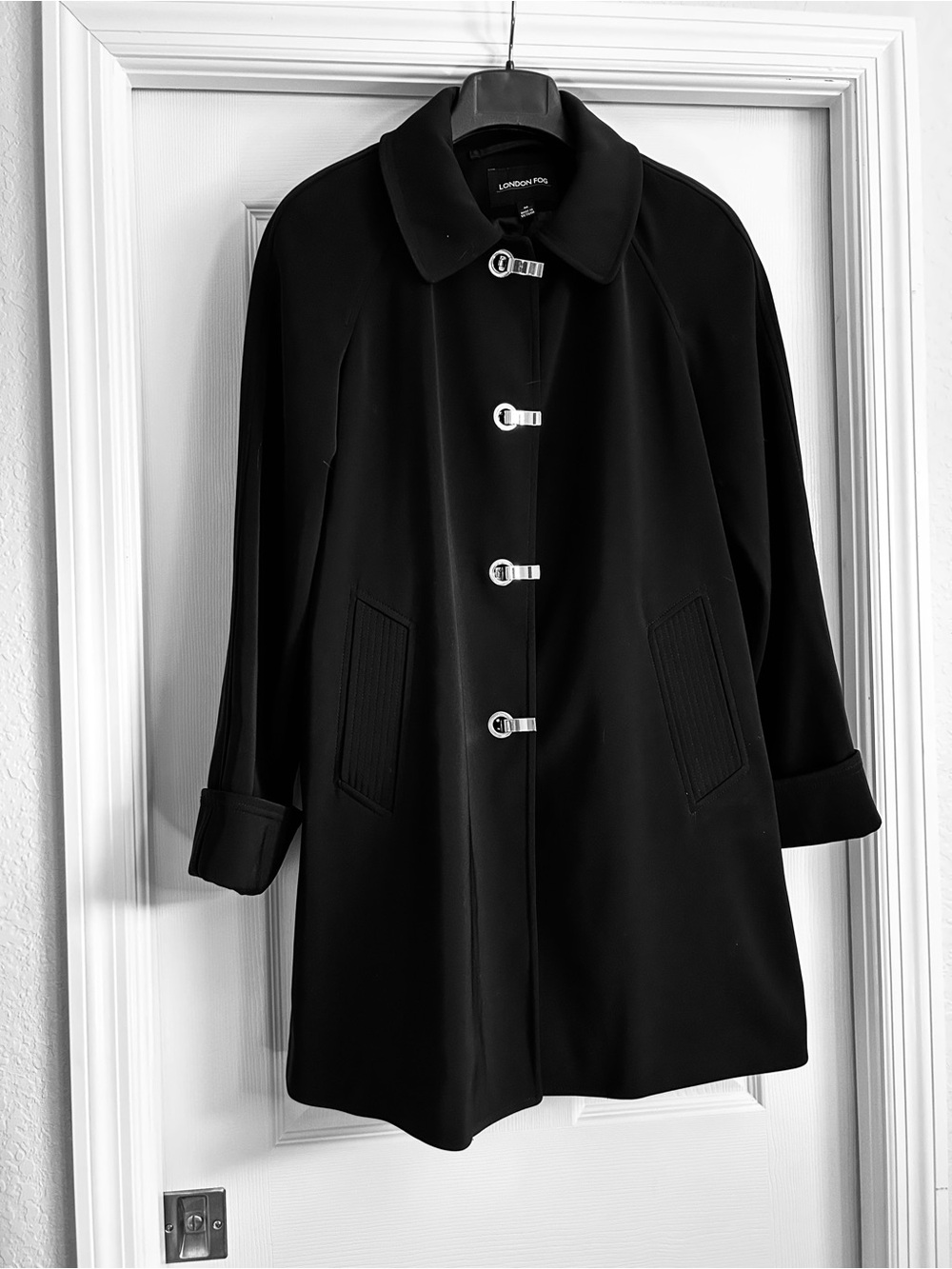 London Fog Black Women's Hooded Coat